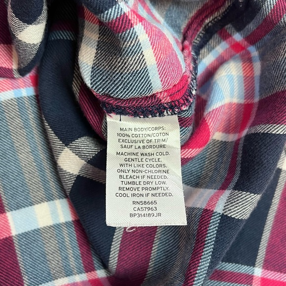 Nordstrom BP Women’s Blue Flannel Plaid Shirt Size S Small - Picture 3 of 3